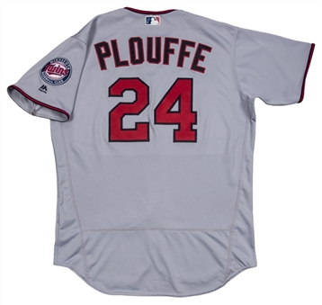 2016 Trevor Plouffe Game Used Minnesota Twins Road Jersey Used on 4/8/16 (MLB Authenticated)